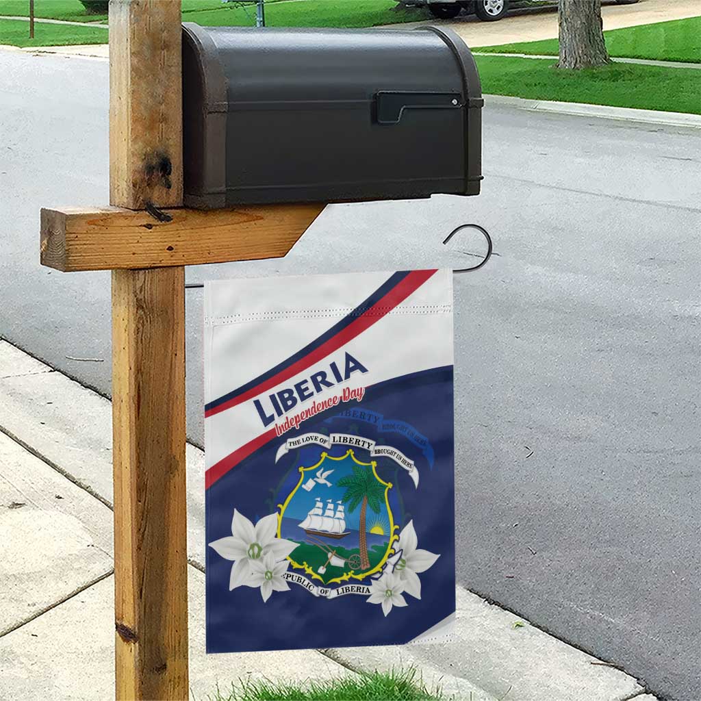 Happy Liberia Independence Day Garden Flag LT15
