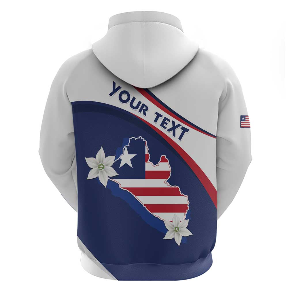 Personalized Liberia Independence Day Hoodie Coat Of Arms Pepper Flowers LT15