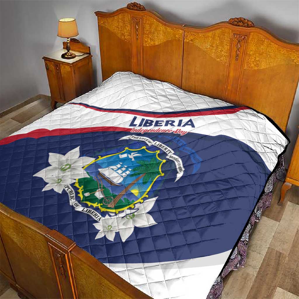Happy Liberia Independence Day Quilt LT15