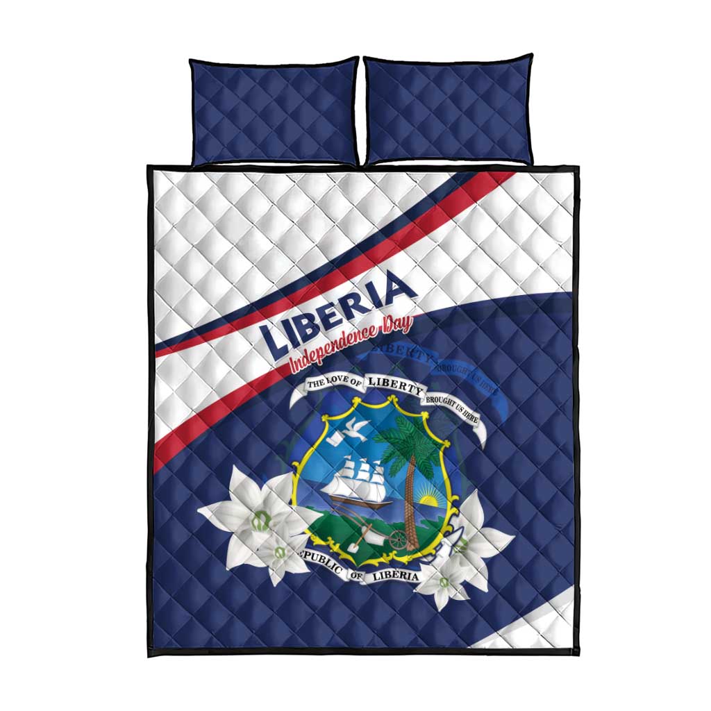 Happy Liberia Independence Day Quilt Bed Set LT15