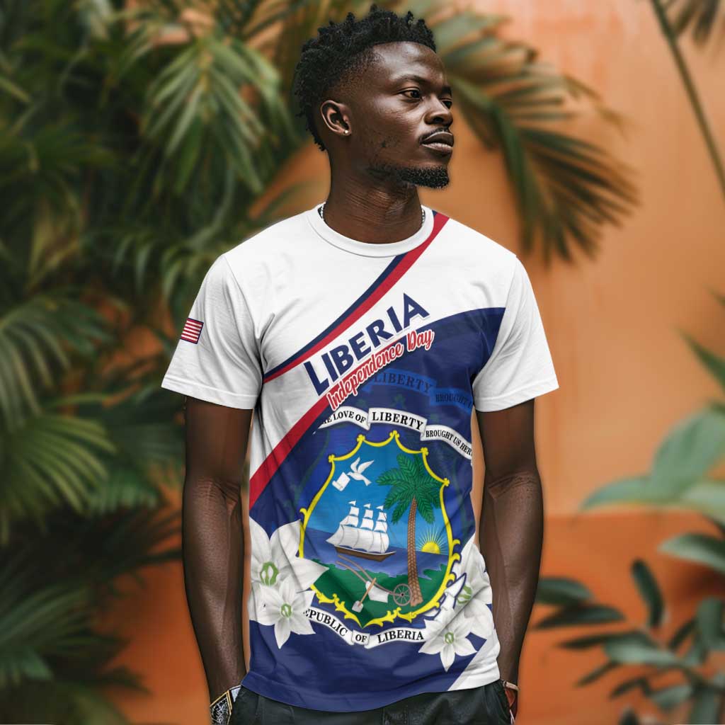 Personalized Happy Liberia Independence Day T shirt LT15