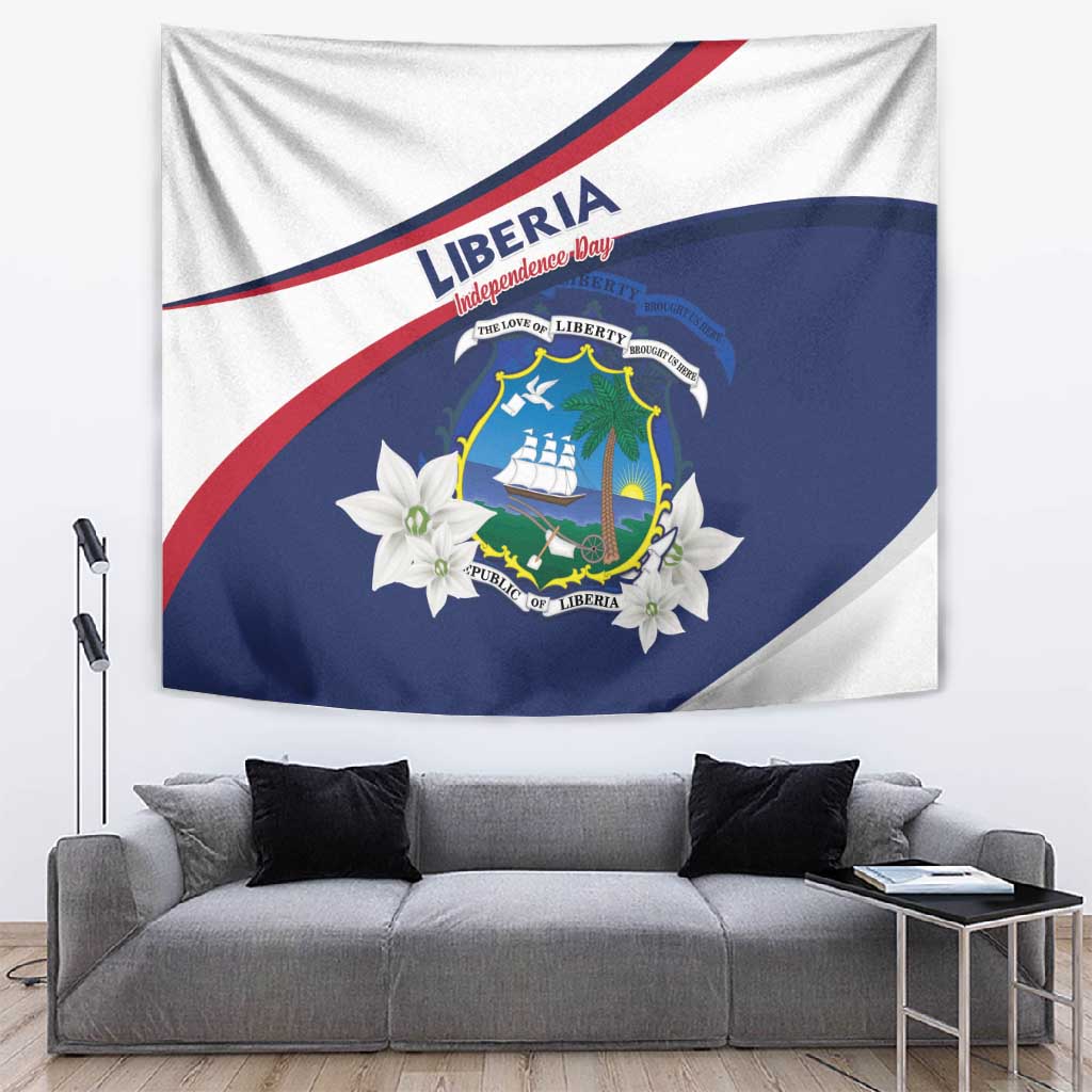 Happy Liberia Independence Day Tapestry LT15