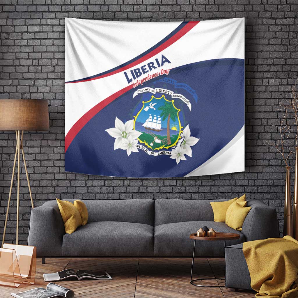 Happy Liberia Independence Day Tapestry LT15