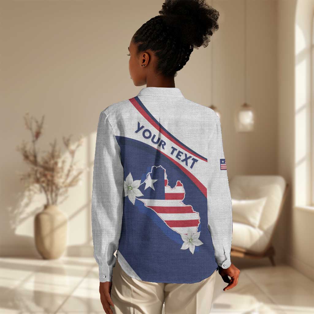 Personalized Happy Liberia Independence Day Women Casual Shirt LT15