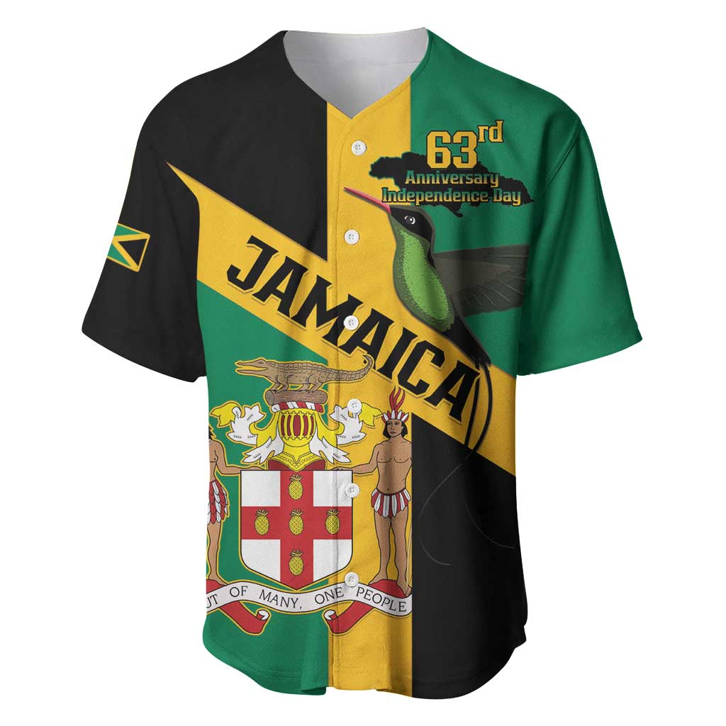 Happy Jumieka Independence Day Baseball Jersey Coat Of Arms Flag Style LT15