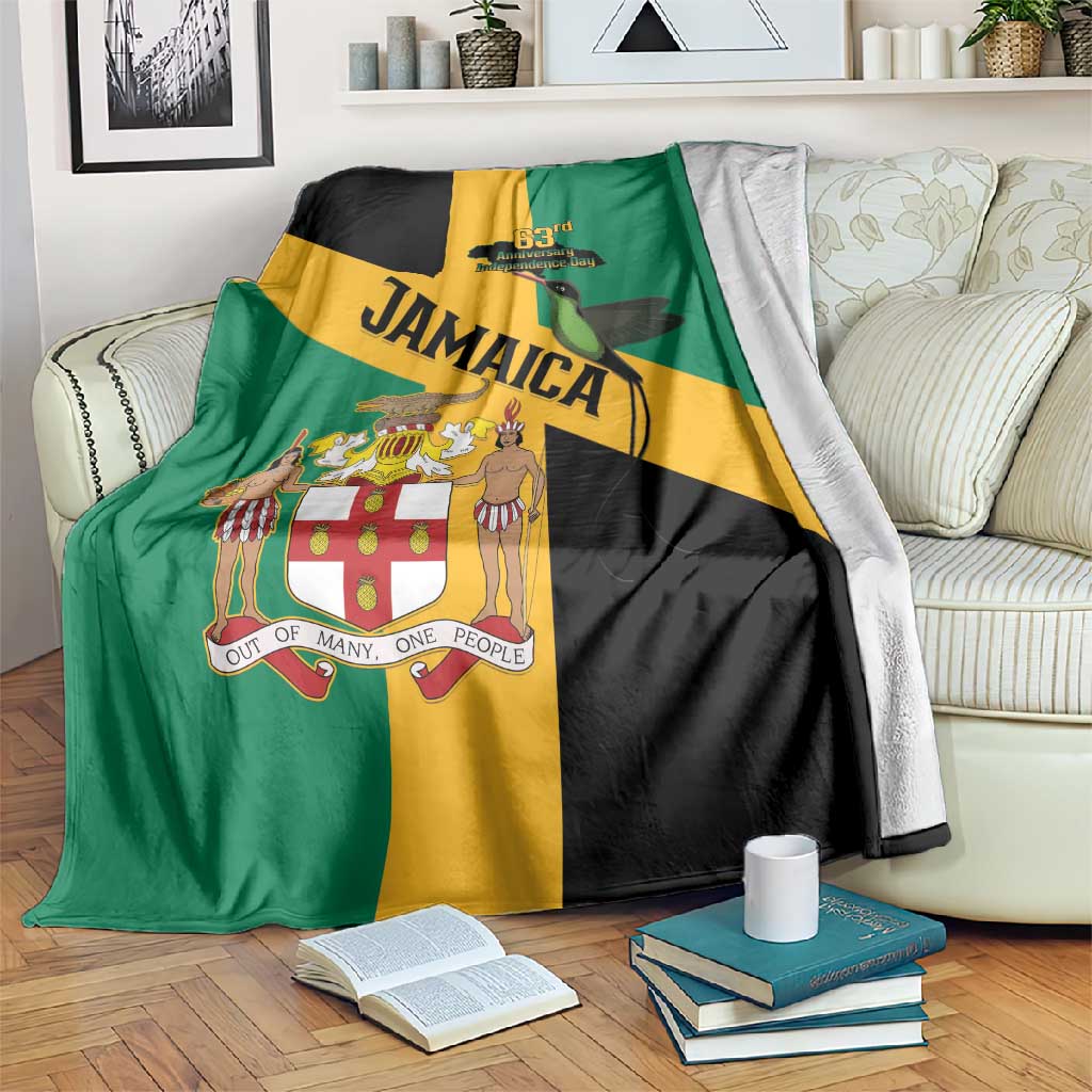Happy Jumieka Independence Day Blanket Coat Of Arms Flag Style LT15