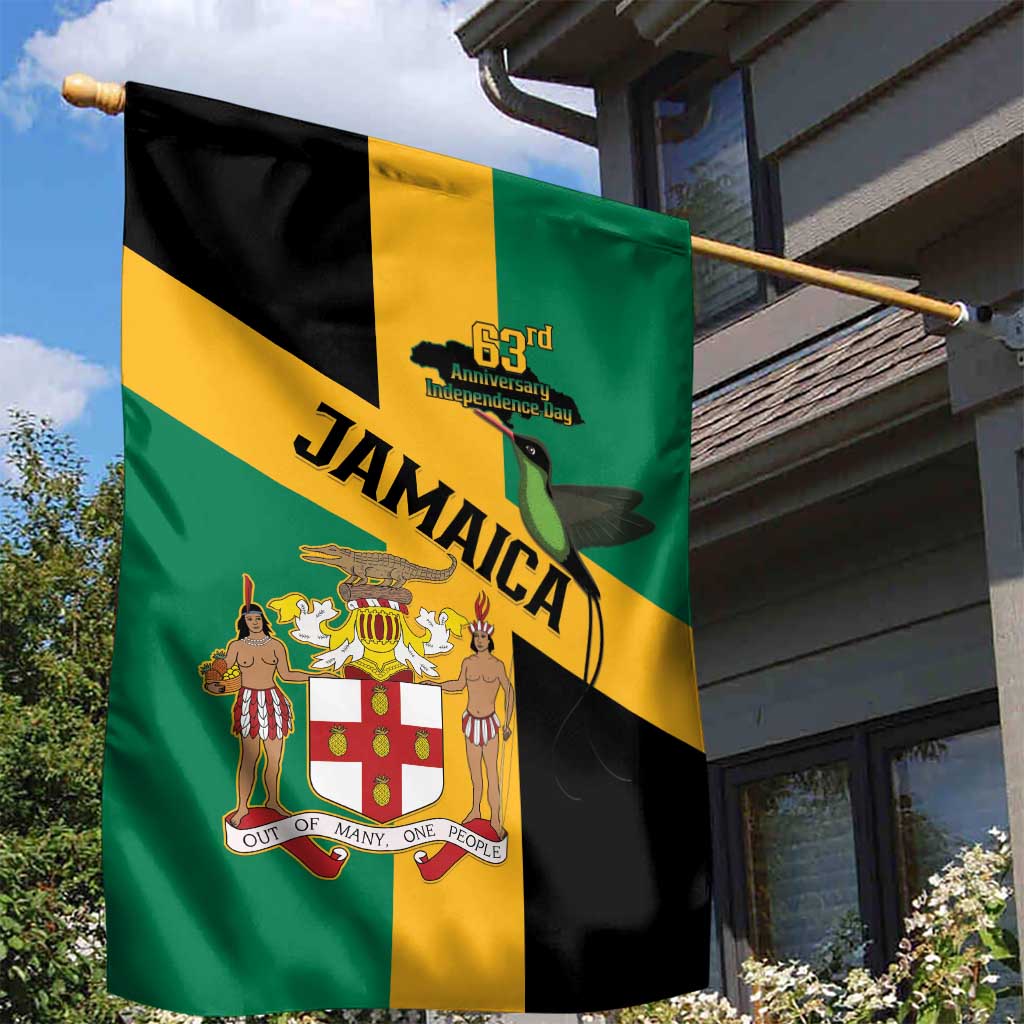 Happy Jumieka Independence Day Garden Flag Coat Of Arms Flag Style LT15