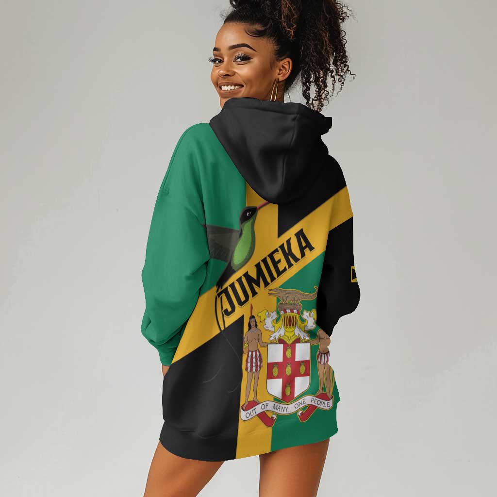 Happy Jumieka Independence Day Hoodie Dress Coat Of Arms Flag Style LT15