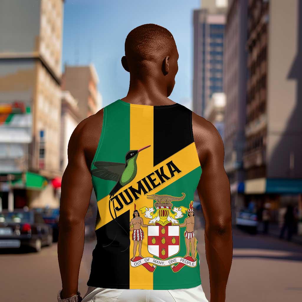 Happy Jumieka Independence Day Men Tank Top Coat Of Arms Flag Style LT15
