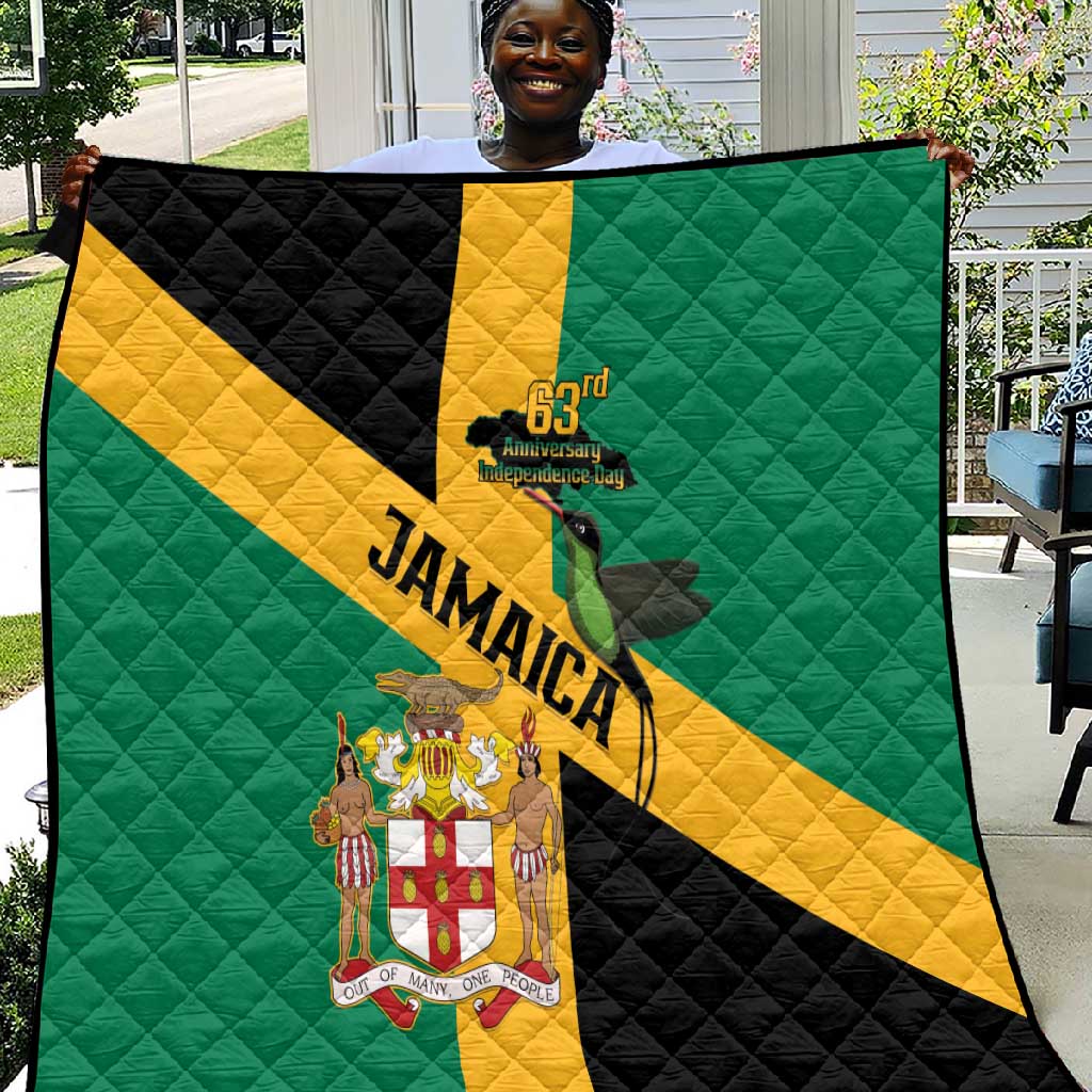 Happy Jumieka Independence Day Quilt Coat Of Arms Flag Style LT15