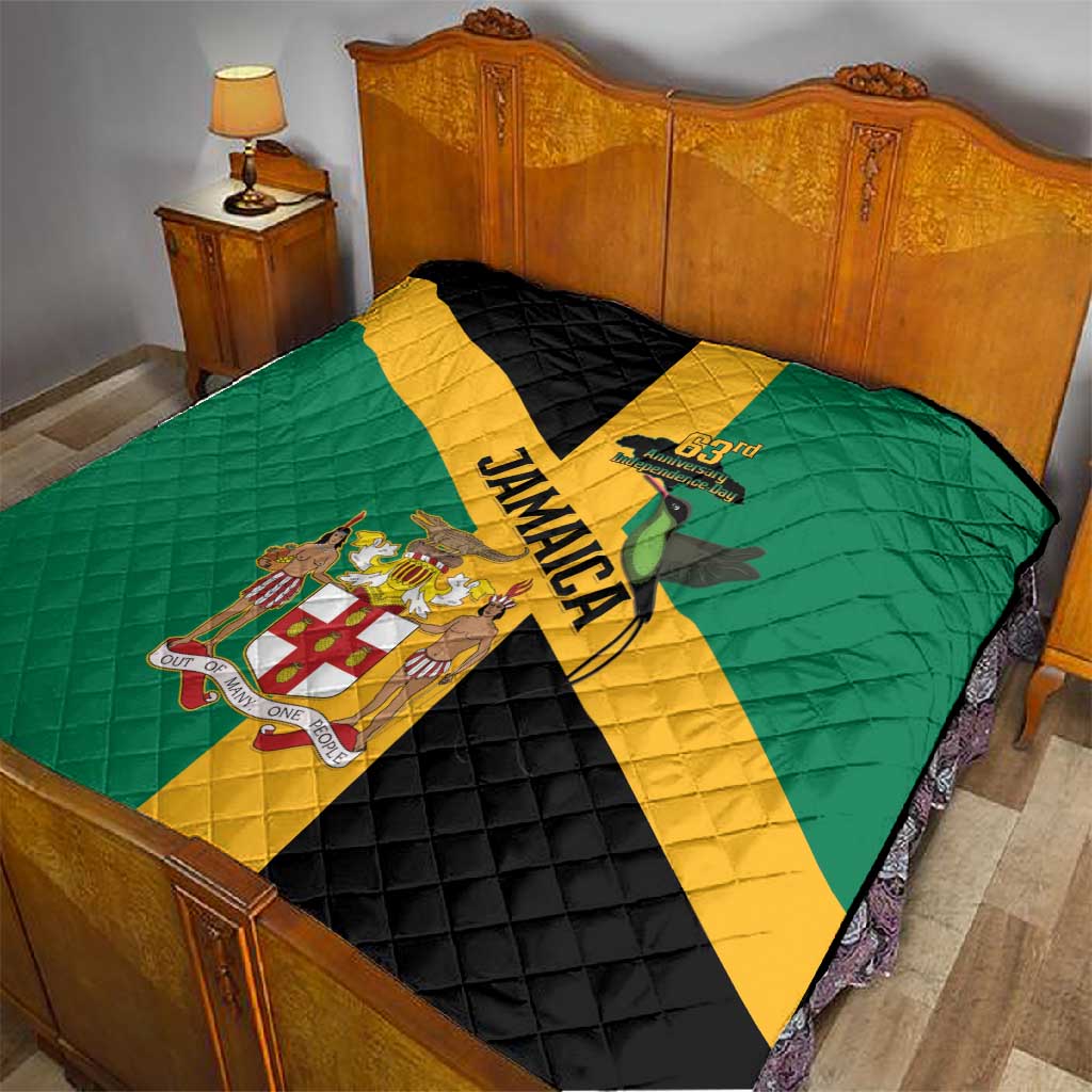 Happy Jumieka Independence Day Quilt Coat Of Arms Flag Style LT15