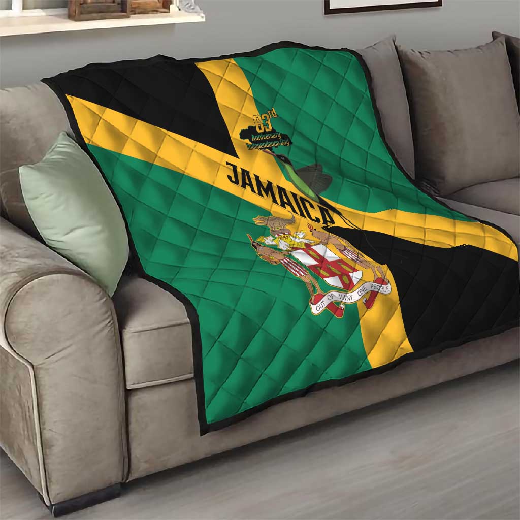 Happy Jumieka Independence Day Quilt Coat Of Arms Flag Style LT15