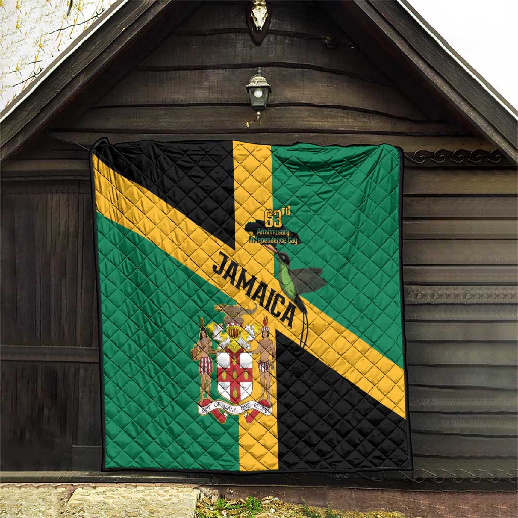 Happy Jumieka Independence Day Quilt Coat Of Arms Flag Style LT15