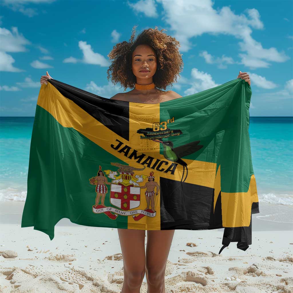 Happy Jumieka Independence Day Sarong Coat Of Arms Flag Style LT15