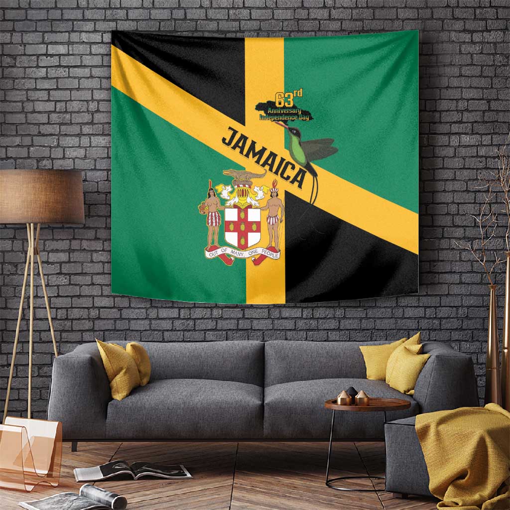 Happy Jumieka Independence Day Tapestry Coat Of Arms Flag Style LT15