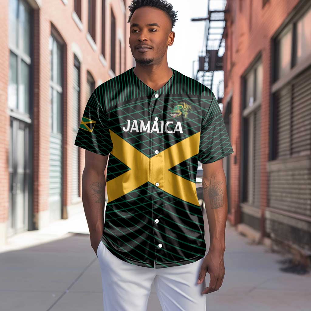 Jamaica Rugby Custom Baseball Jersey Go Champions LT15