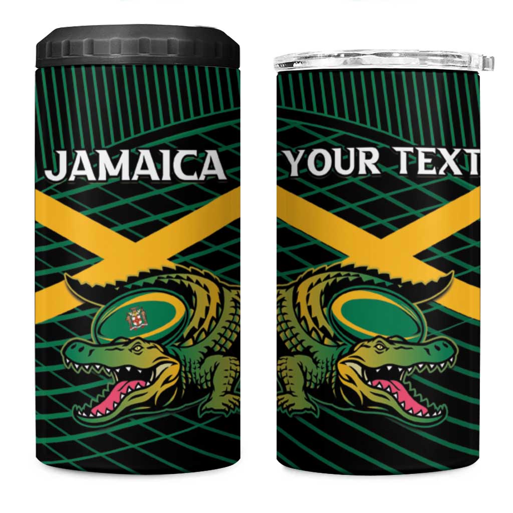 Jamaica Rugby Custom 4 in 1 Can Cooler Tumbler Go Champions LT15