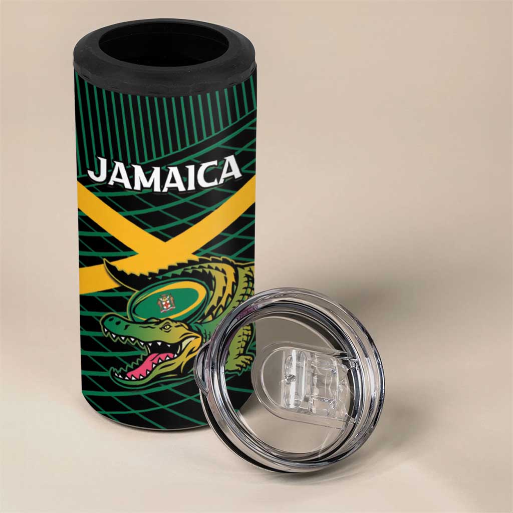 Jamaica Rugby Custom 4 in 1 Can Cooler Tumbler Go Champions LT15