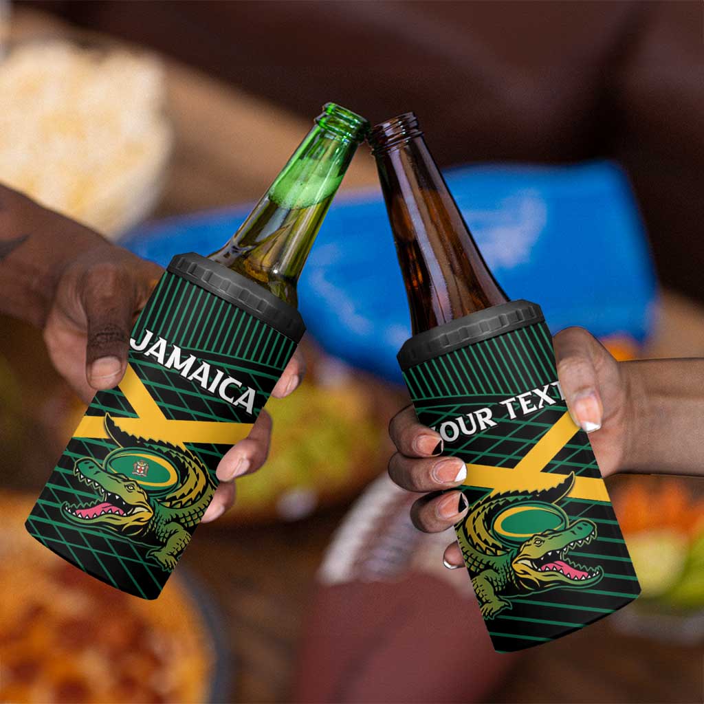 Jamaica Rugby Custom 4 in 1 Can Cooler Tumbler Go Champions LT15