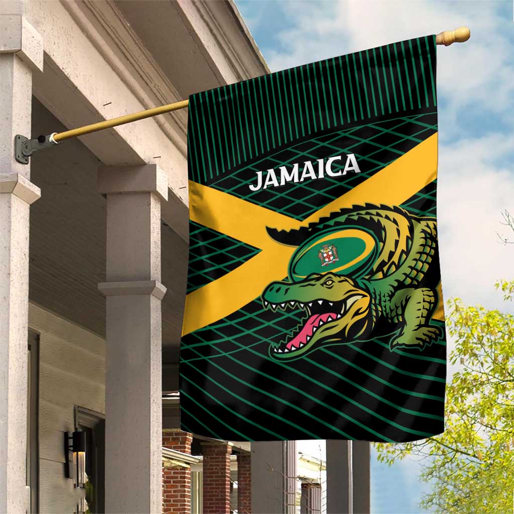 Jamaica Rugby Garden Flag Go Champions LT15