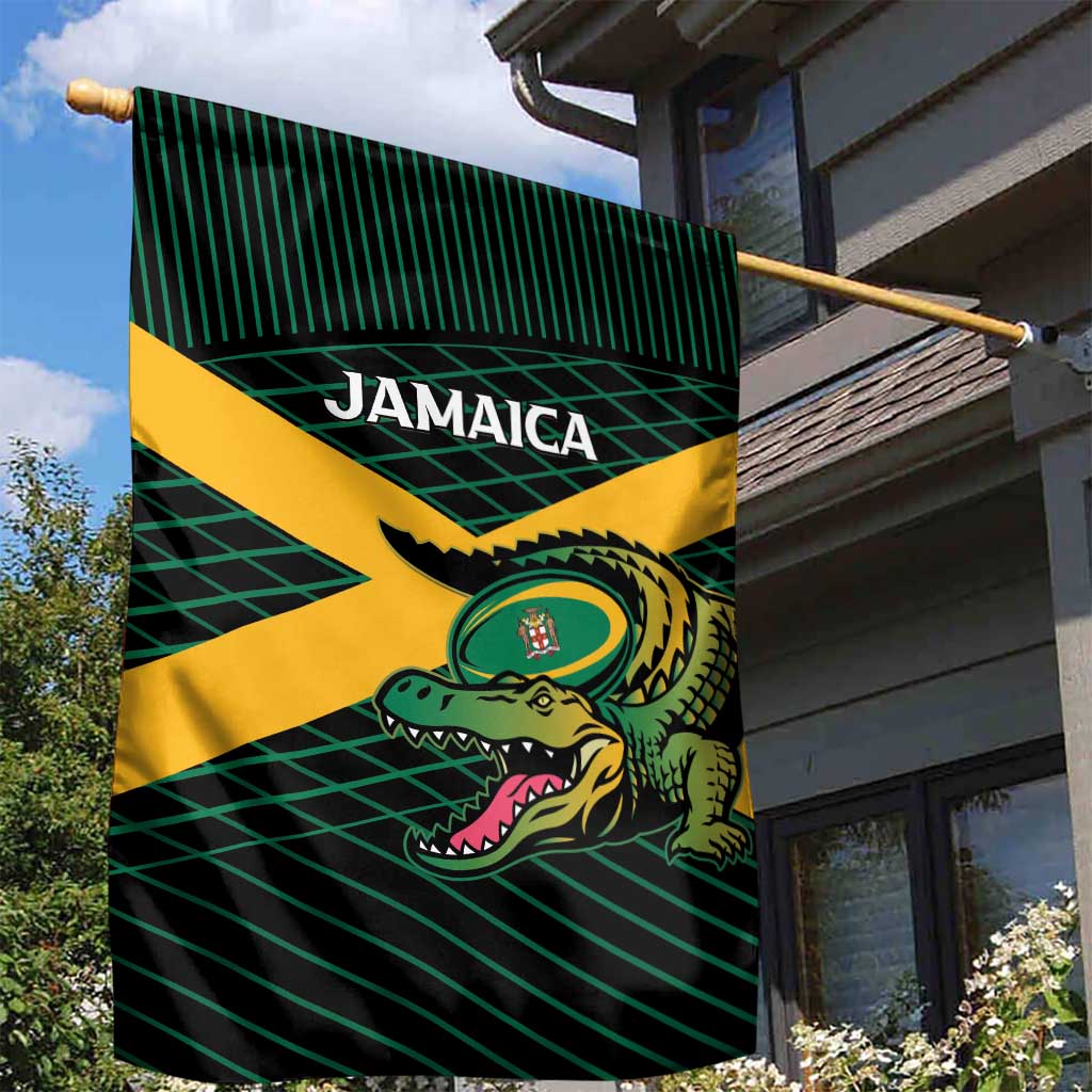 Jamaica Rugby Garden Flag Go Champions LT15