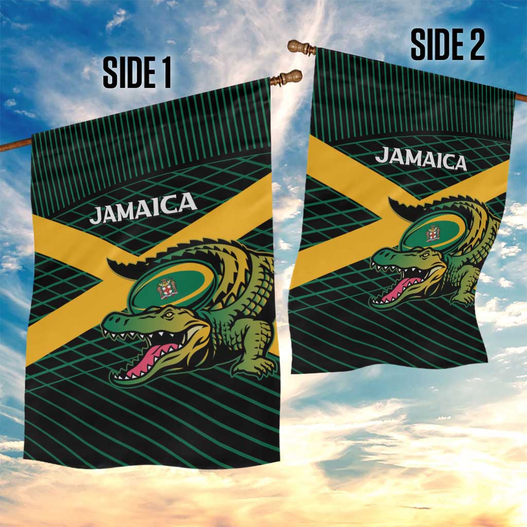 Jamaica Rugby Garden Flag Go Champions LT15