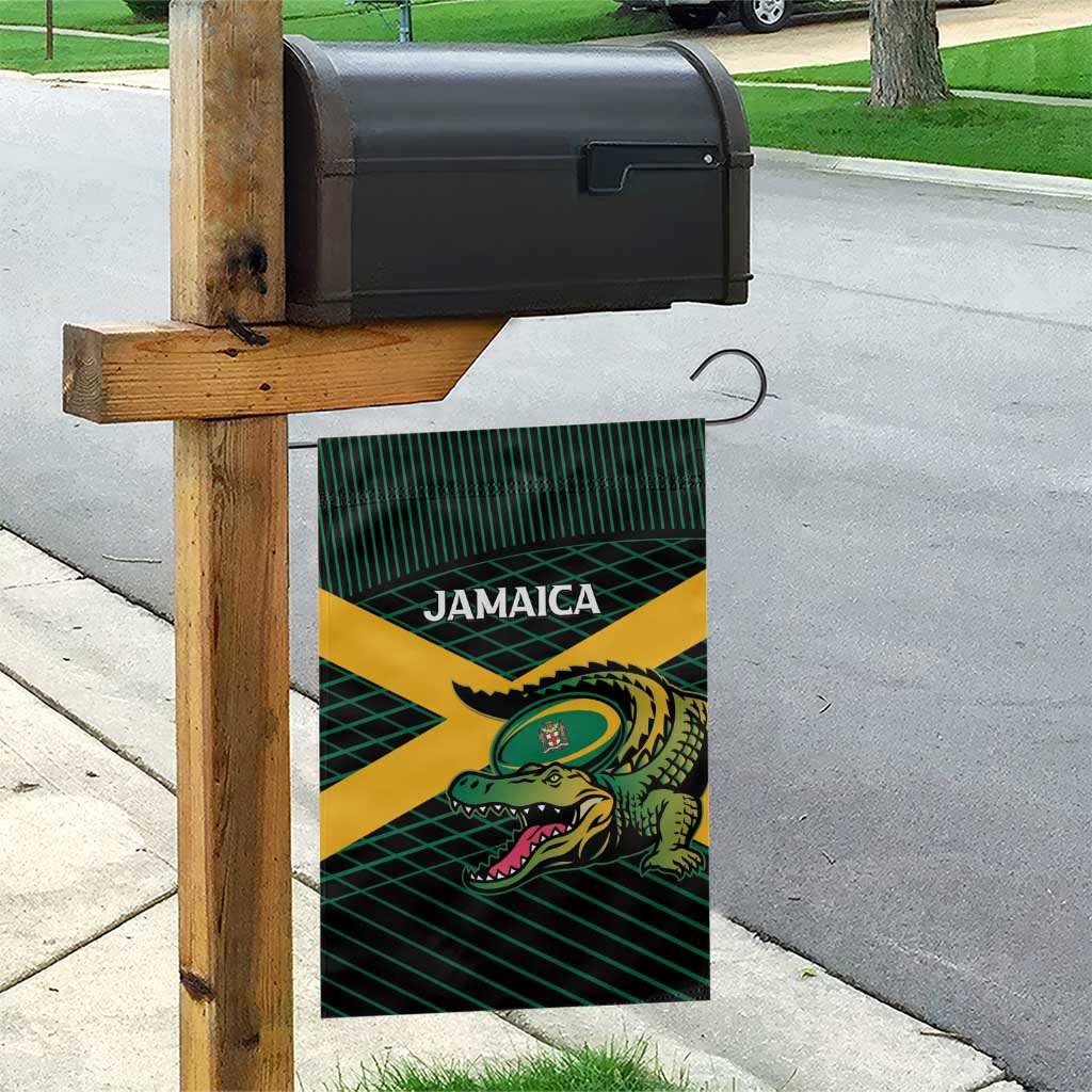 Jamaica Rugby Garden Flag Go Champions LT15