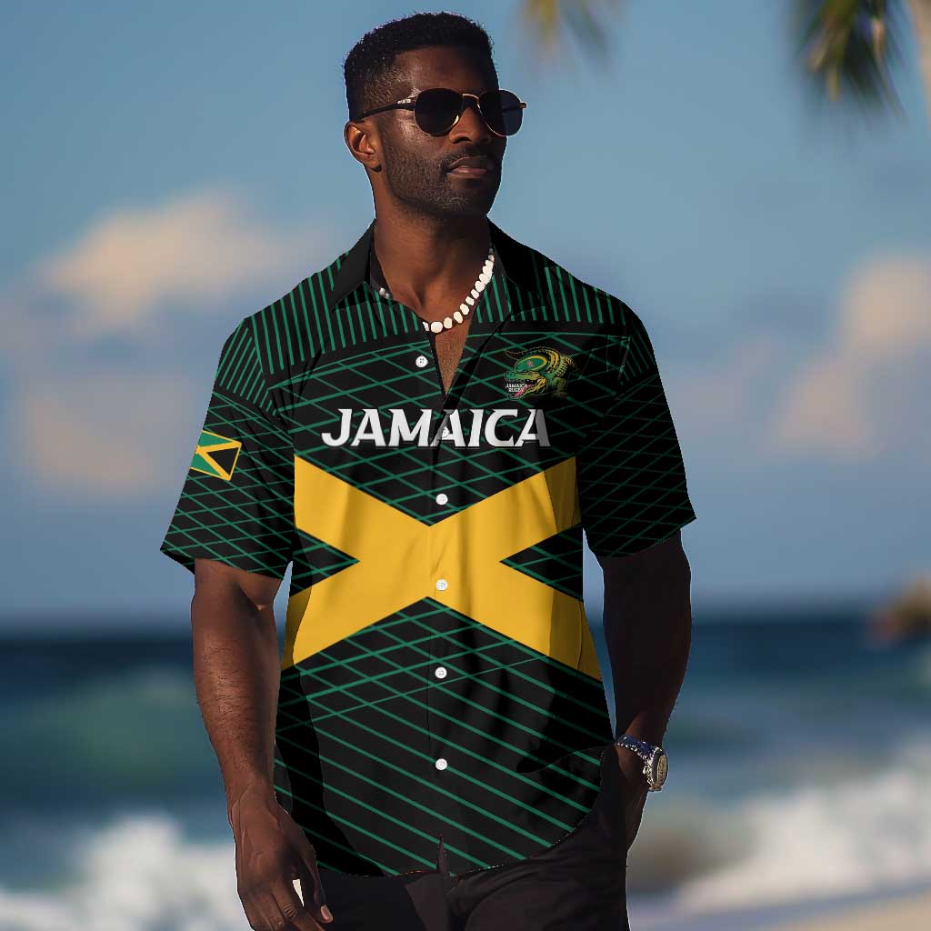 Jamaica Rugby Custom Hawaiian Shirt Go Champions LT15