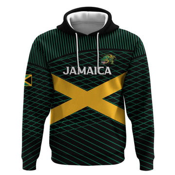 Jamaica Rugby Custom Hoodie Go Jamaica Crocs Go LT15