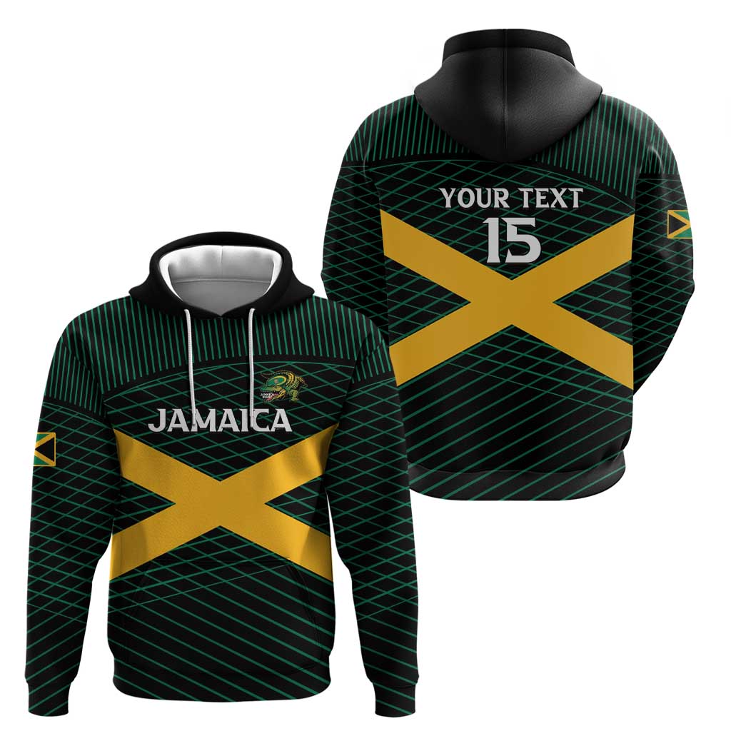 Jamaica Rugby Custom Hoodie Go Jamaica Crocs Go LT15