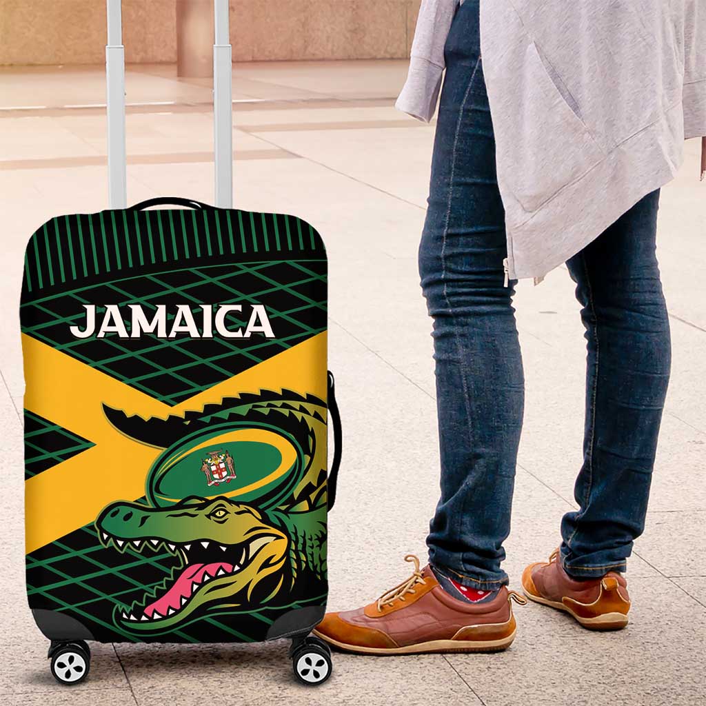 Jamaica Rugby Luggage Cover Go Jamaica Crocs Go LT15