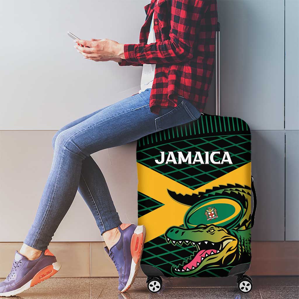 Jamaica Rugby Luggage Cover Go Jamaica Crocs Go LT15
