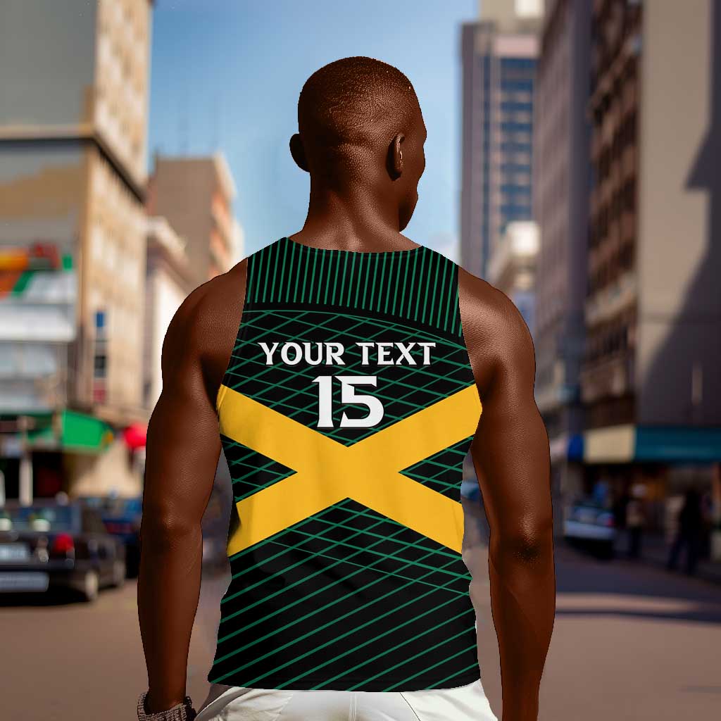 Jamaica Rugby Custom Men Tank Top Go Champions LT15