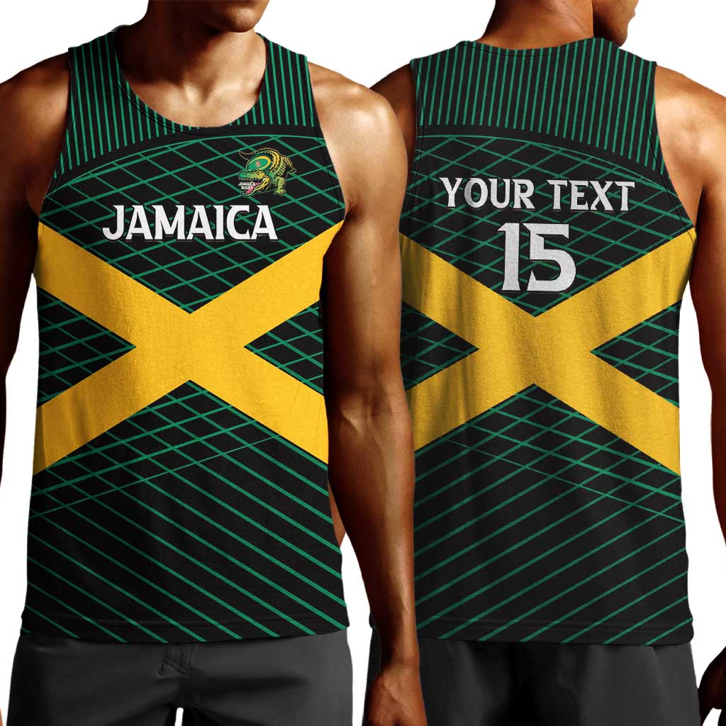 Jamaica Rugby Custom Men Tank Top Go Champions LT15