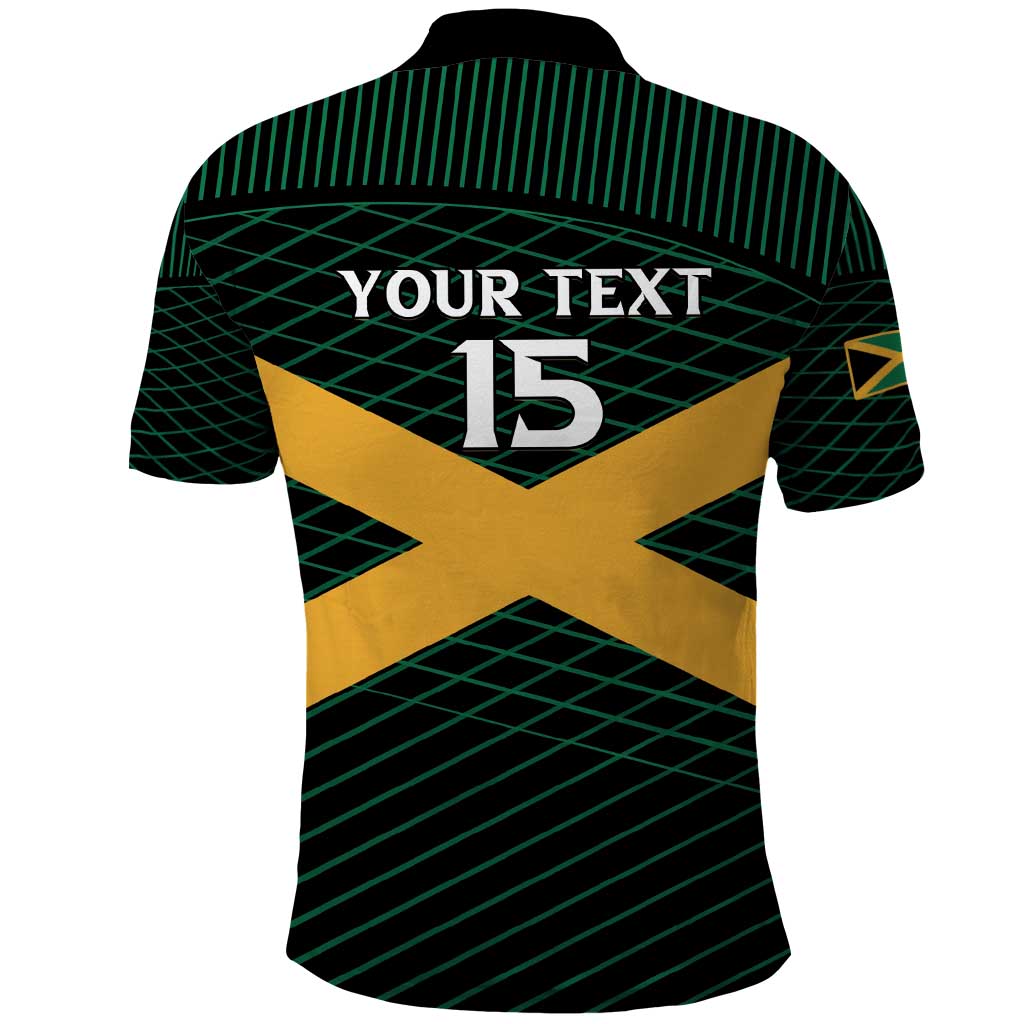 Jamaica Rugby Custom Polo Shirt Go Jamaica Crocs Go LT15