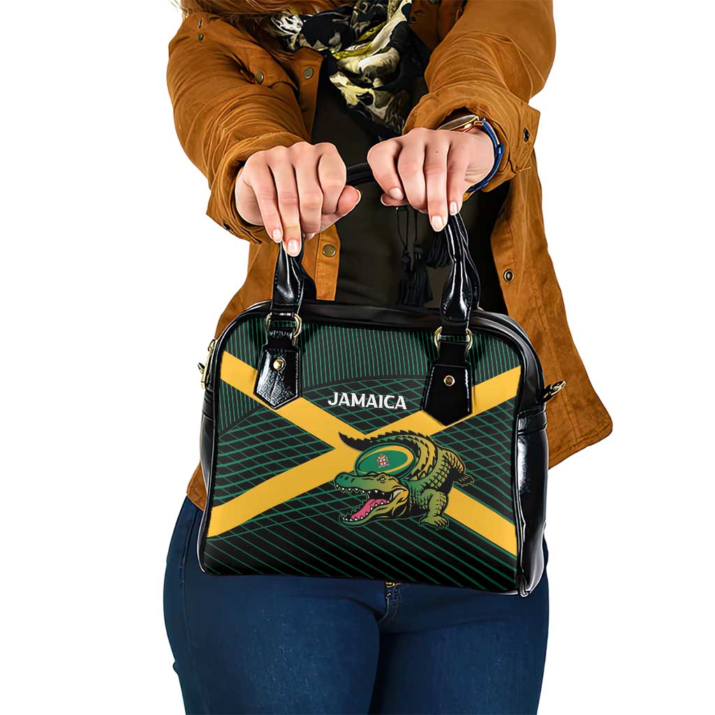 Jamaica Rugby Shoulder Handbag Go Jamaica Crocs Go LT15