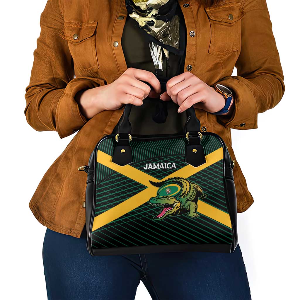 Jamaica Rugby Shoulder Handbag Go Jamaica Crocs Go LT15