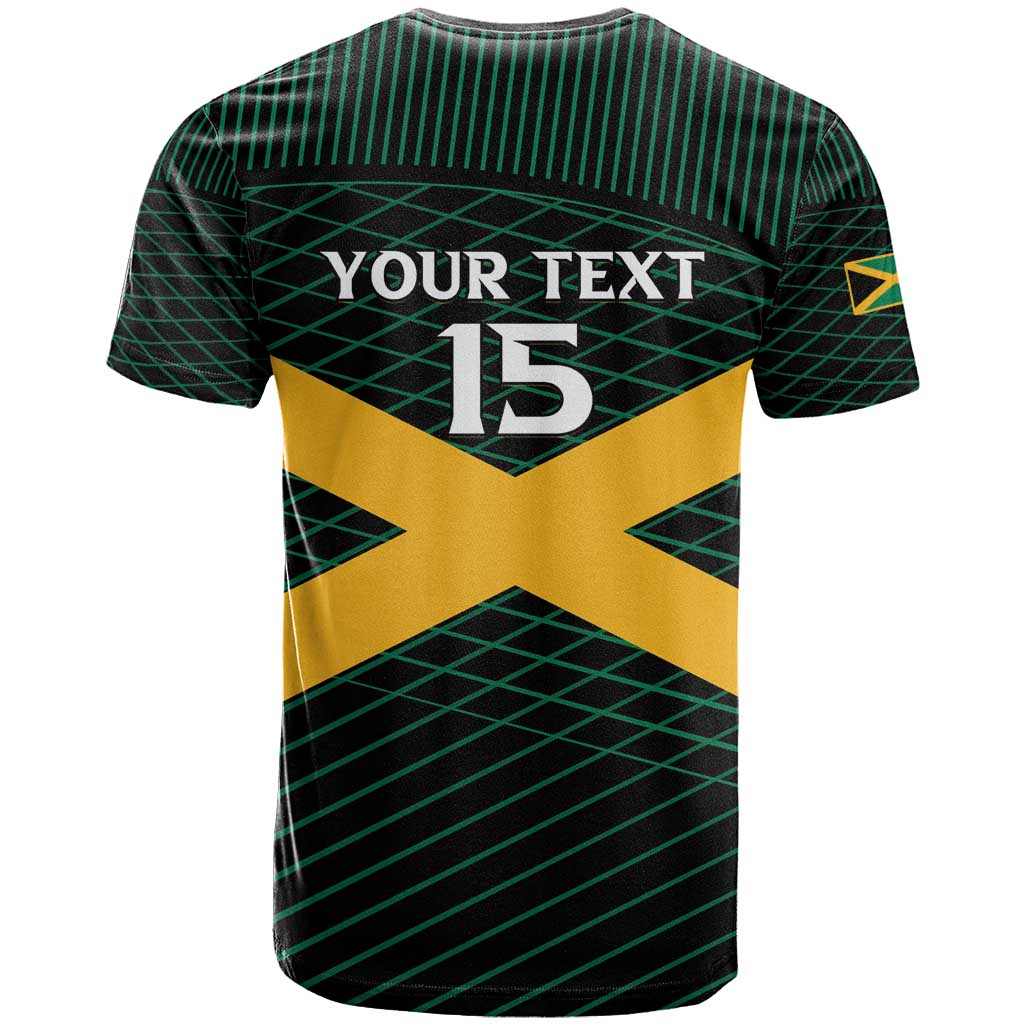 Jamaica Rugby Custom T shirt Go Champions LT15