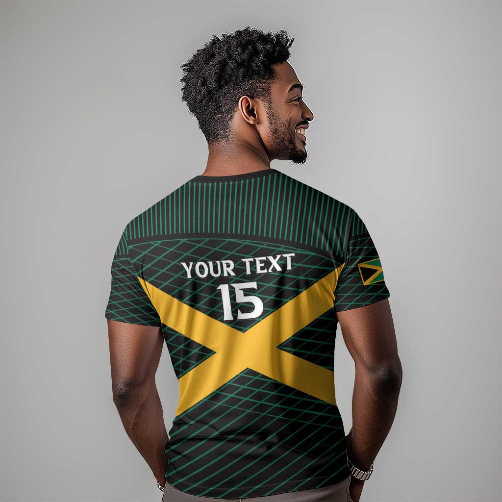 Jamaica Rugby Custom T shirt Go Champions LT15