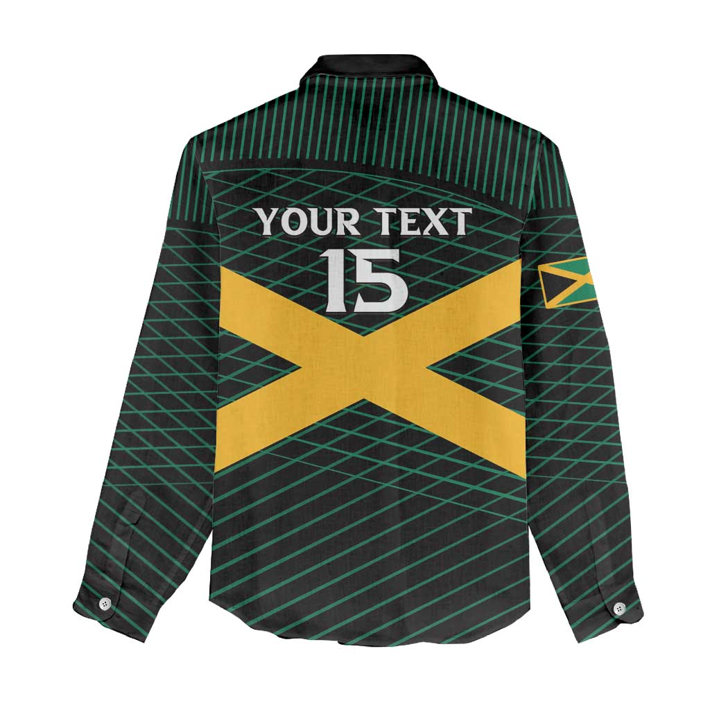 Jamaica Rugby Custom Women Casual Shirt Go Champions LT15
