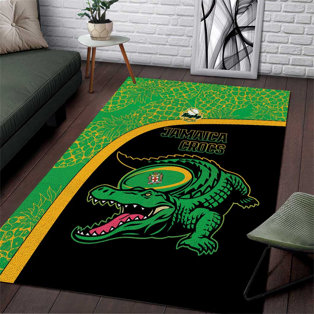 Jamaica Rugby Area Rug Go Champions - Pineapple Pattern LT15