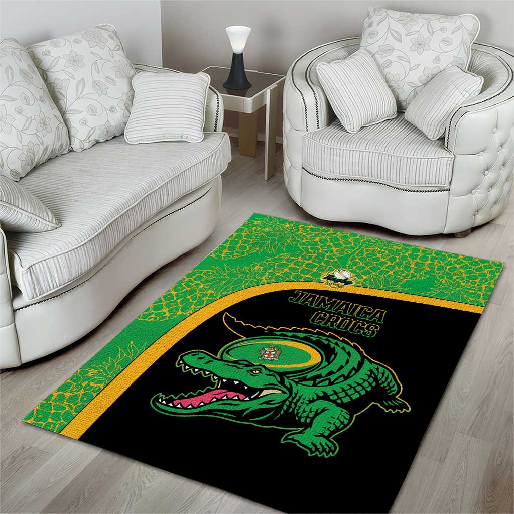 Jamaica Rugby Area Rug Go Champions - Pineapple Pattern LT15