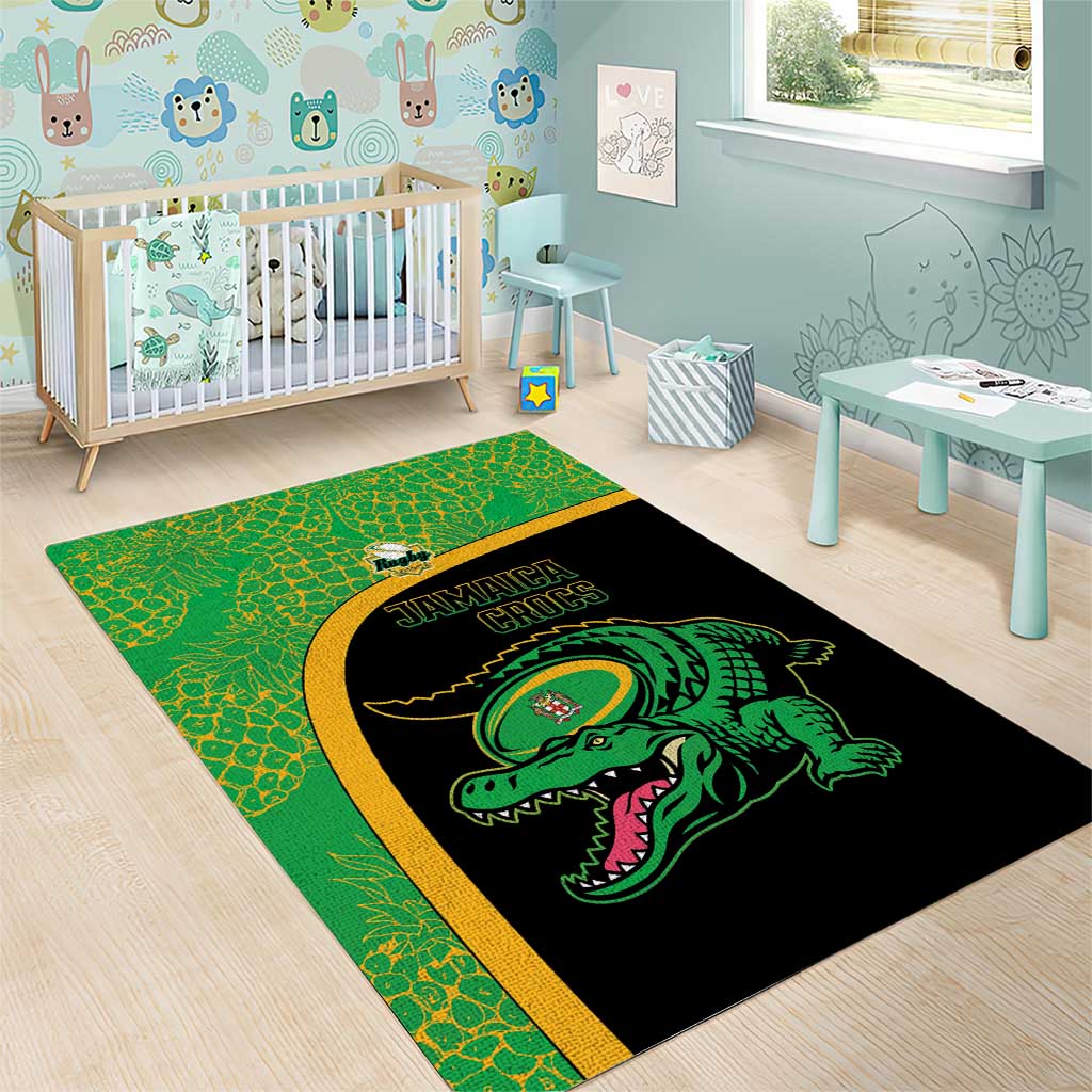 Jamaica Rugby Area Rug Go Champions - Pineapple Pattern LT15