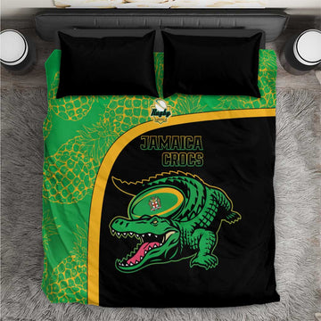Jamaica Rugby Bedding Set Go Champions - Pineapple Pattern LT15