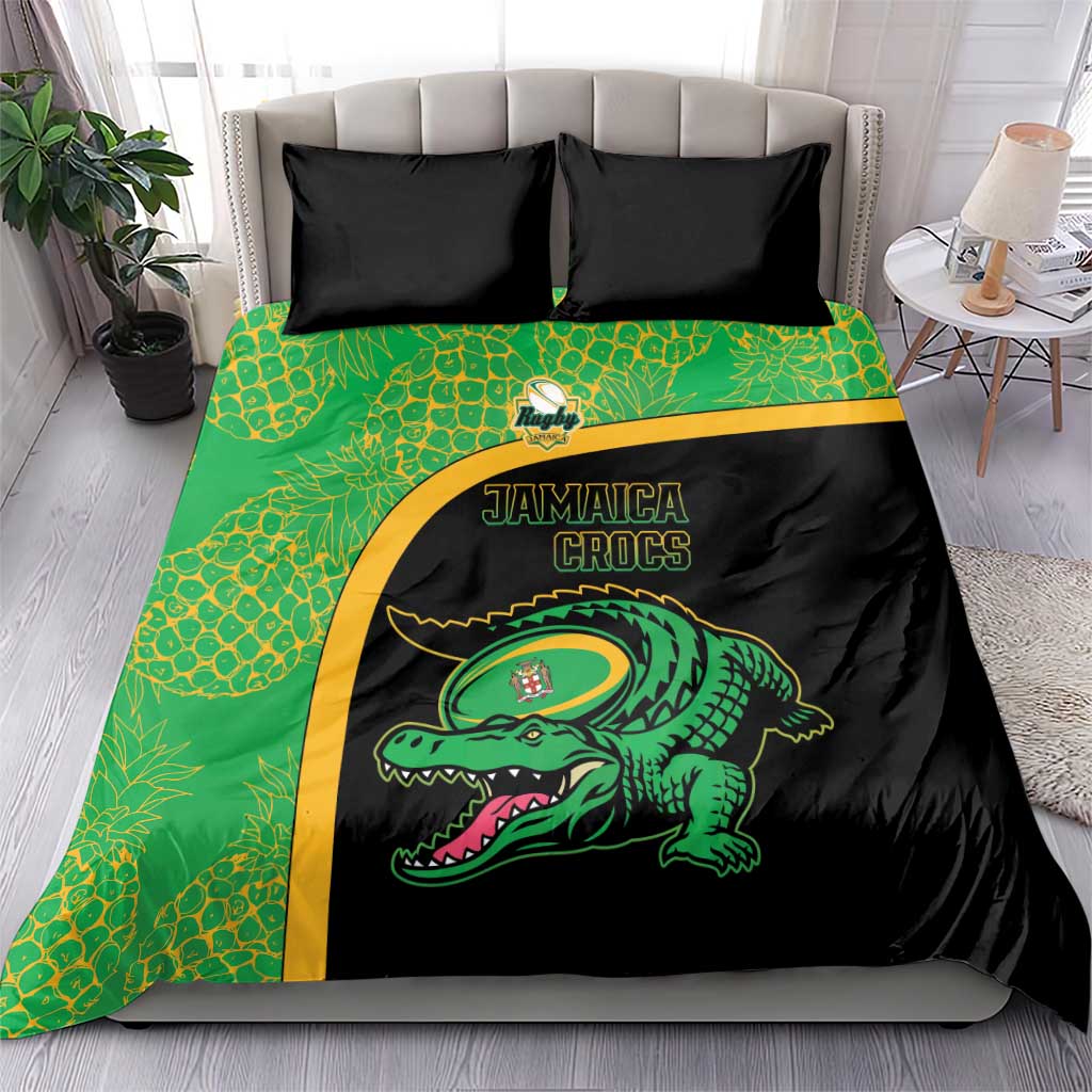 Jamaica Rugby Bedding Set Go Champions - Pineapple Pattern LT15