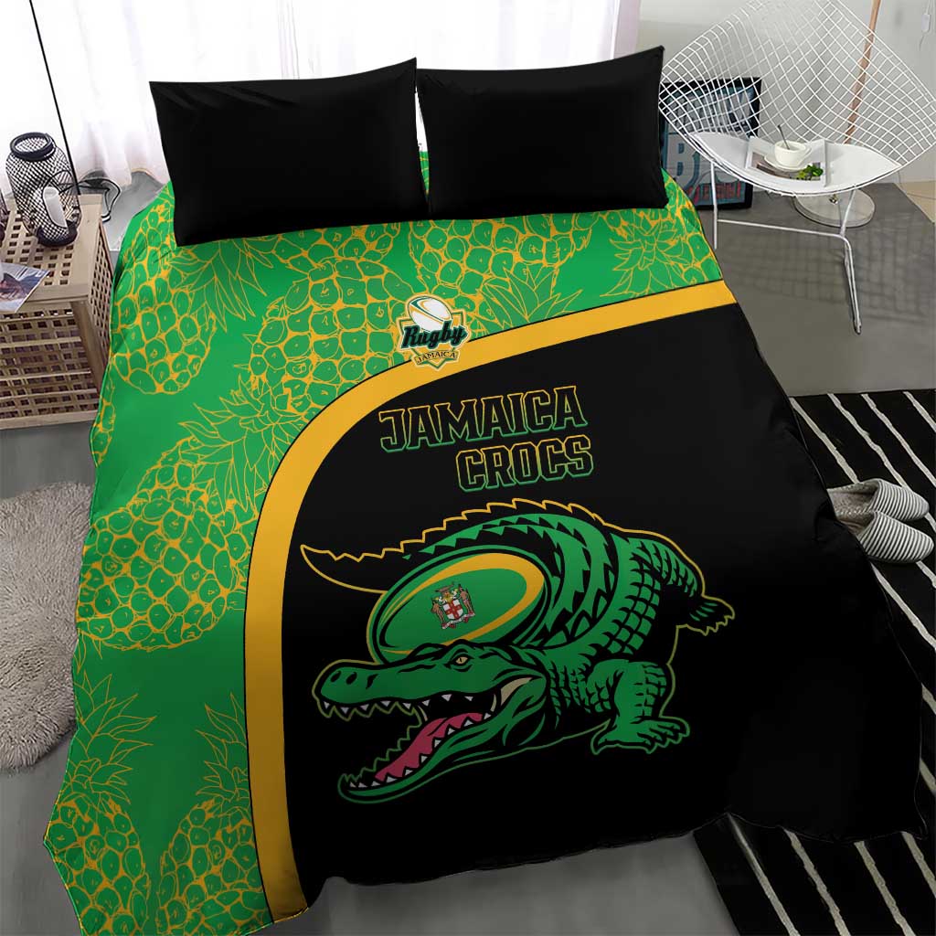Jamaica Rugby Bedding Set Go Champions - Pineapple Pattern LT15