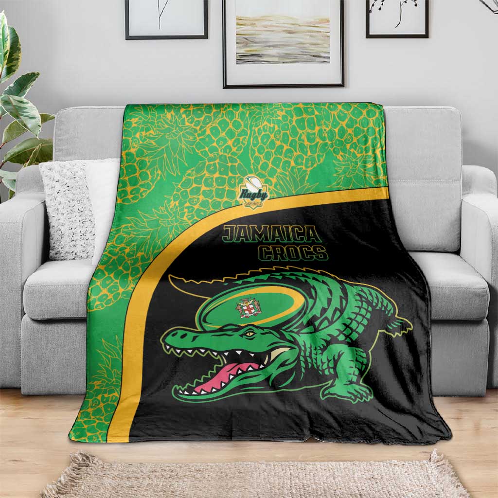 Jamaica Rugby Blanket Go Champions - Pineapple Pattern LT15