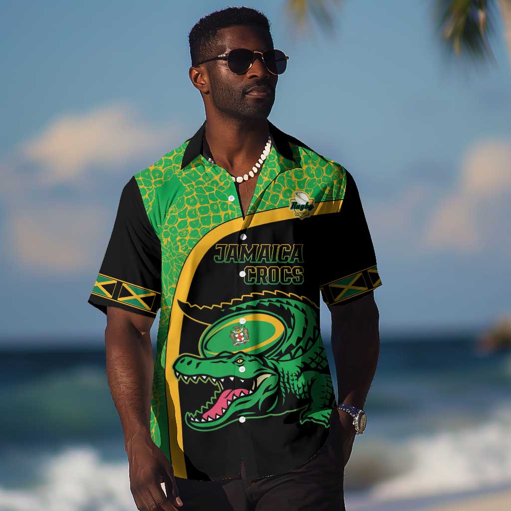 Jamaica Rugby Custom Hawaiian Shirt Go Champions - Pineapple Pattern LT15