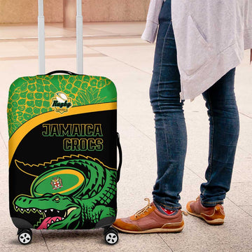 Jamaica Rugby Luggage Cover Go Jamaica Crocs - Pineapple Pattern LT15