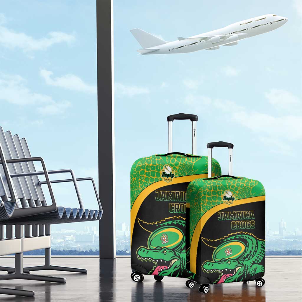 Jamaica Rugby Luggage Cover Go Jamaica Crocs - Pineapple Pattern LT15